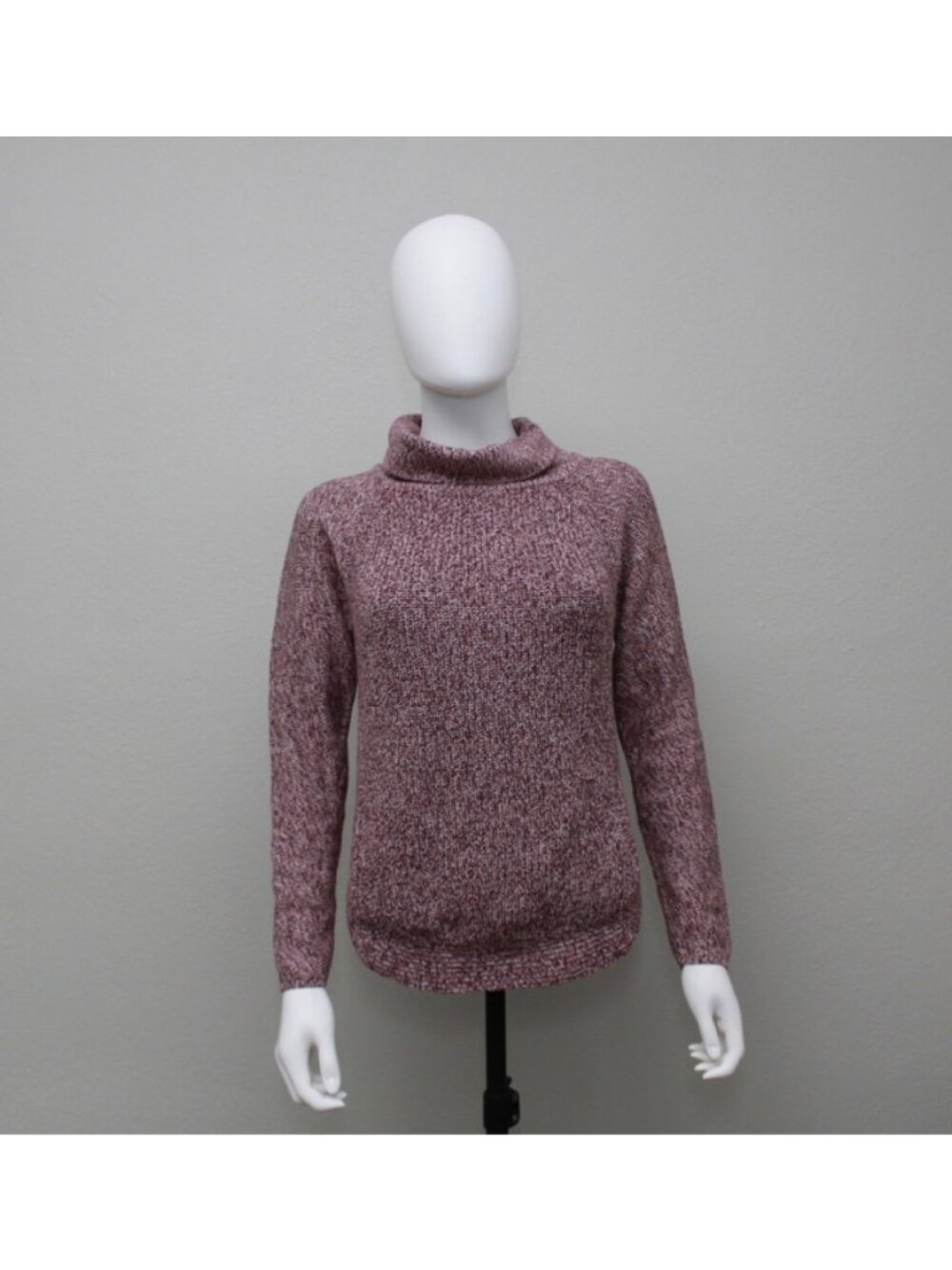 Loft Outlet Petite Sweter Women Woven Size SP Color Burgundi Long Sleeve